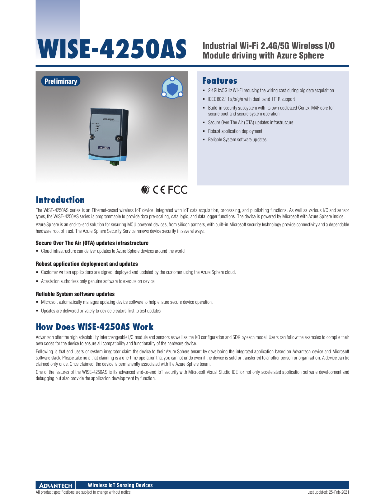 Advantech WISE-4250AS Product information