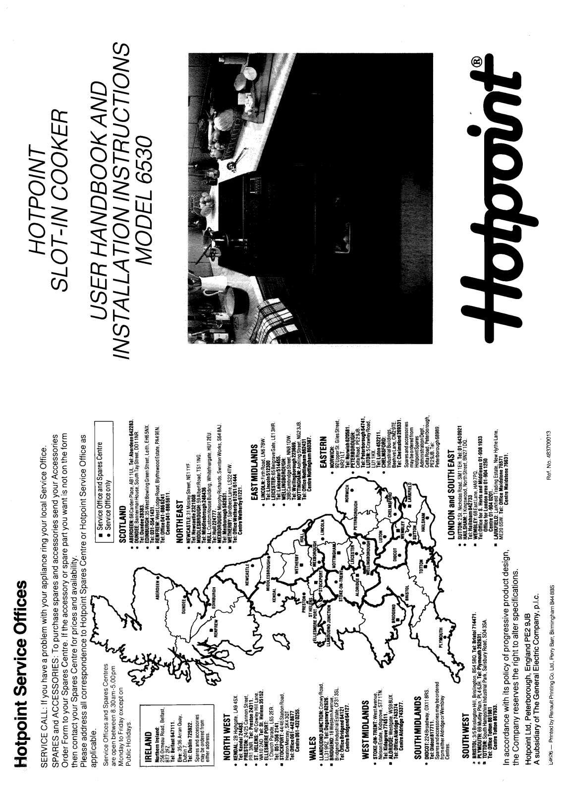 Hotpoint 6530 User Manual