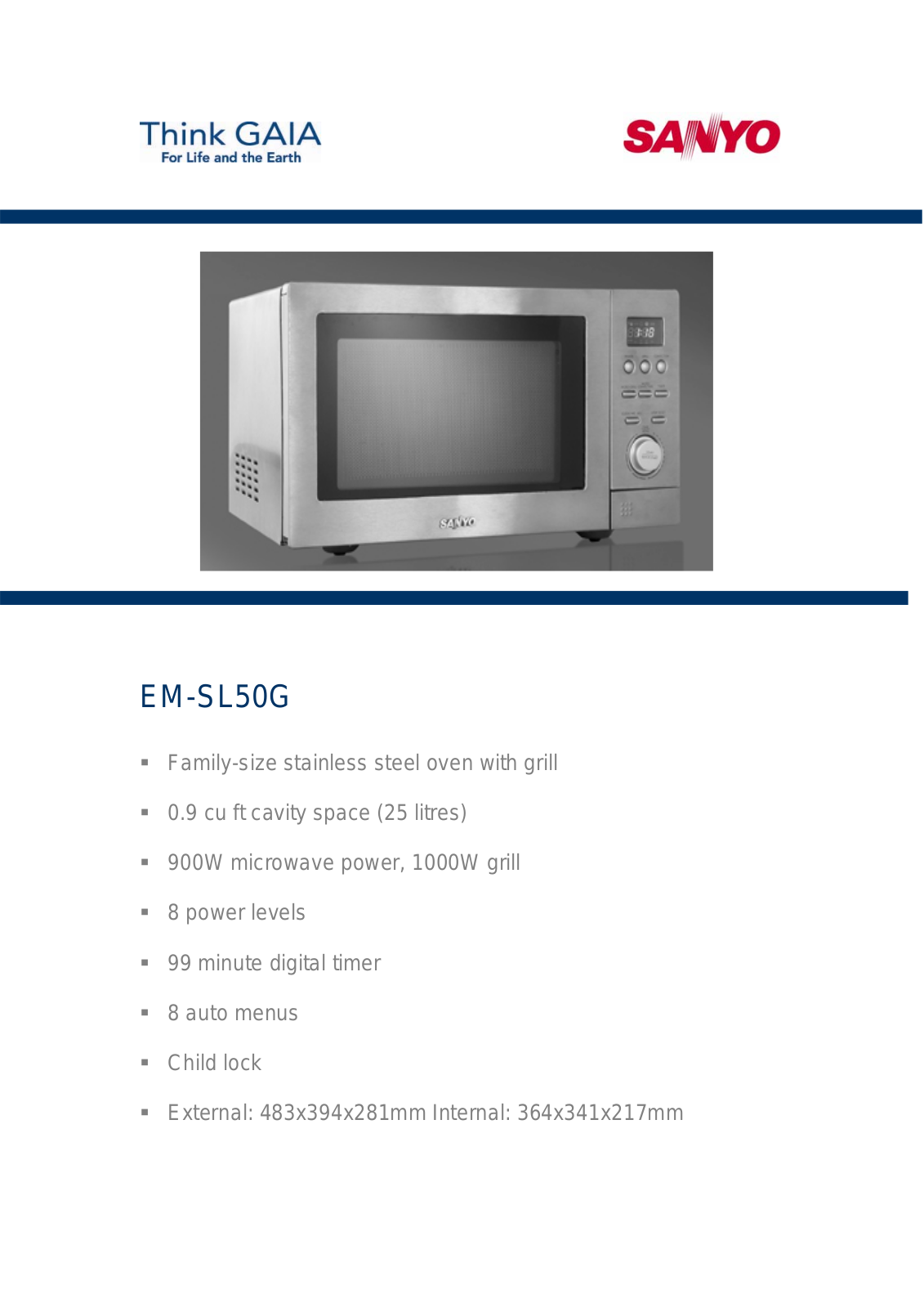 Sanyo EM-SL50G User Manual