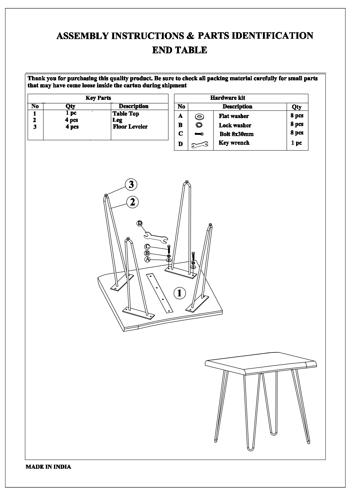 Foundstone W008047239 Assembly Instructions - ManualMachine.com