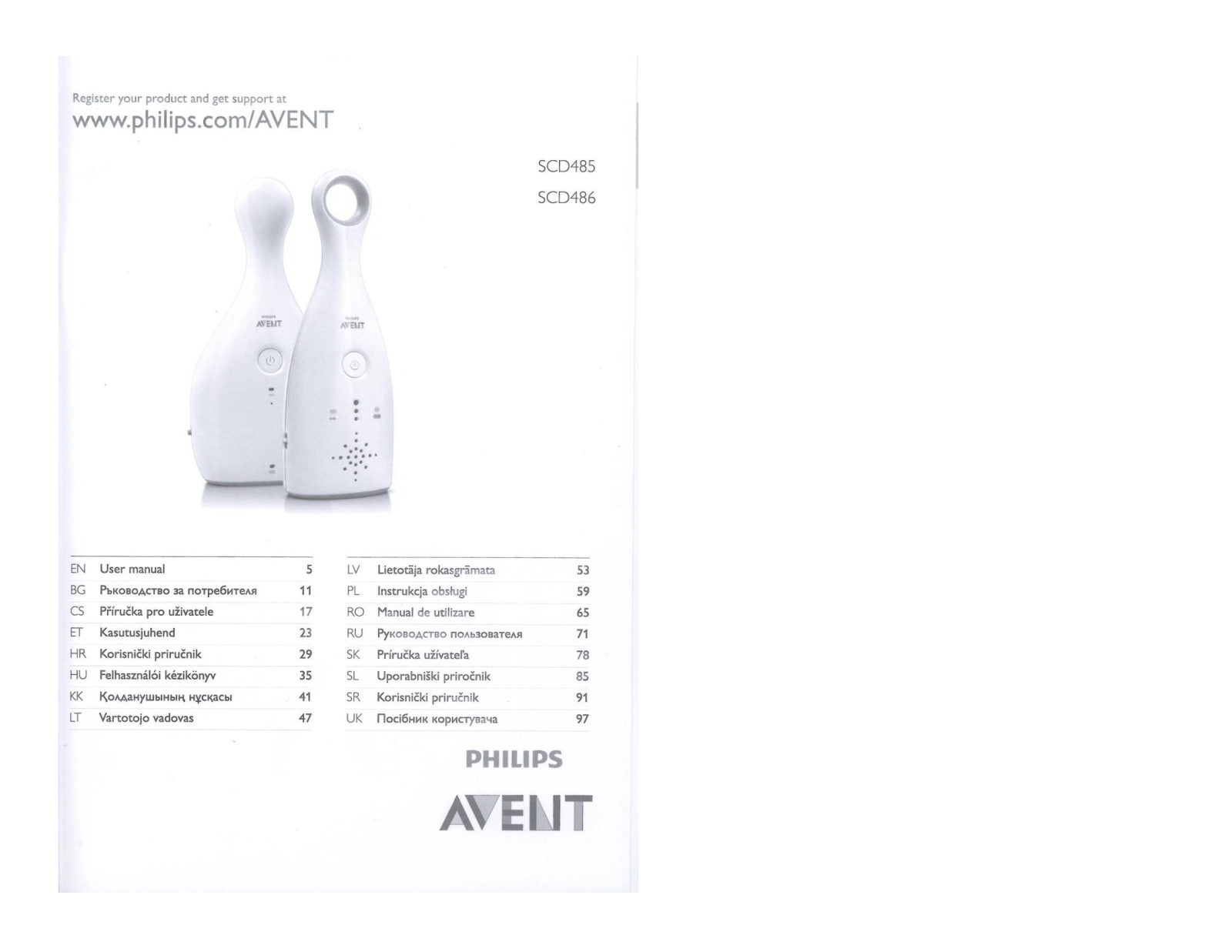 Philips SCD 485 User Manual