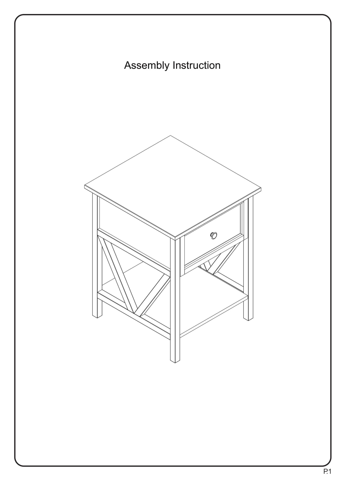 Sand & Stable W004954773 Installation & Assembly (Side Table) - ManualMachine.com