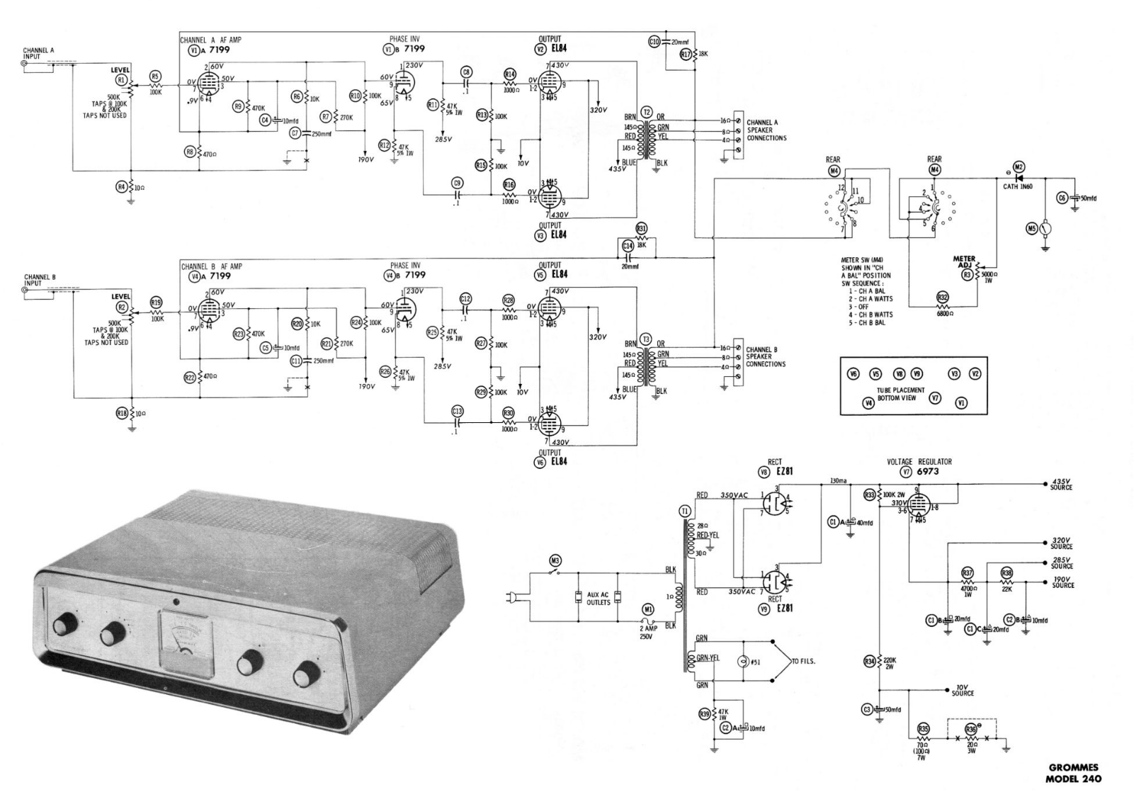 Groove Tubes 240 Schematic