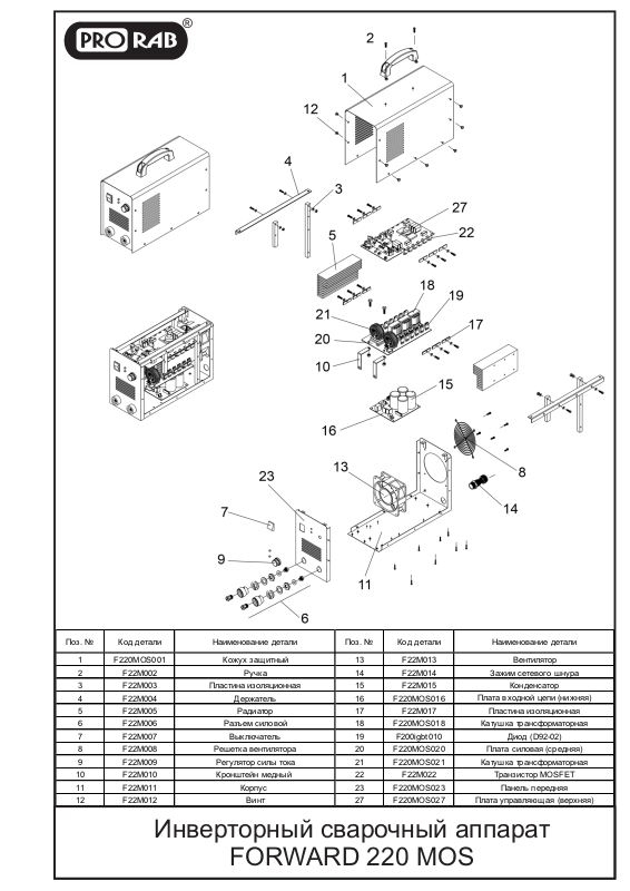 Прораб форвард 202 igbt схема