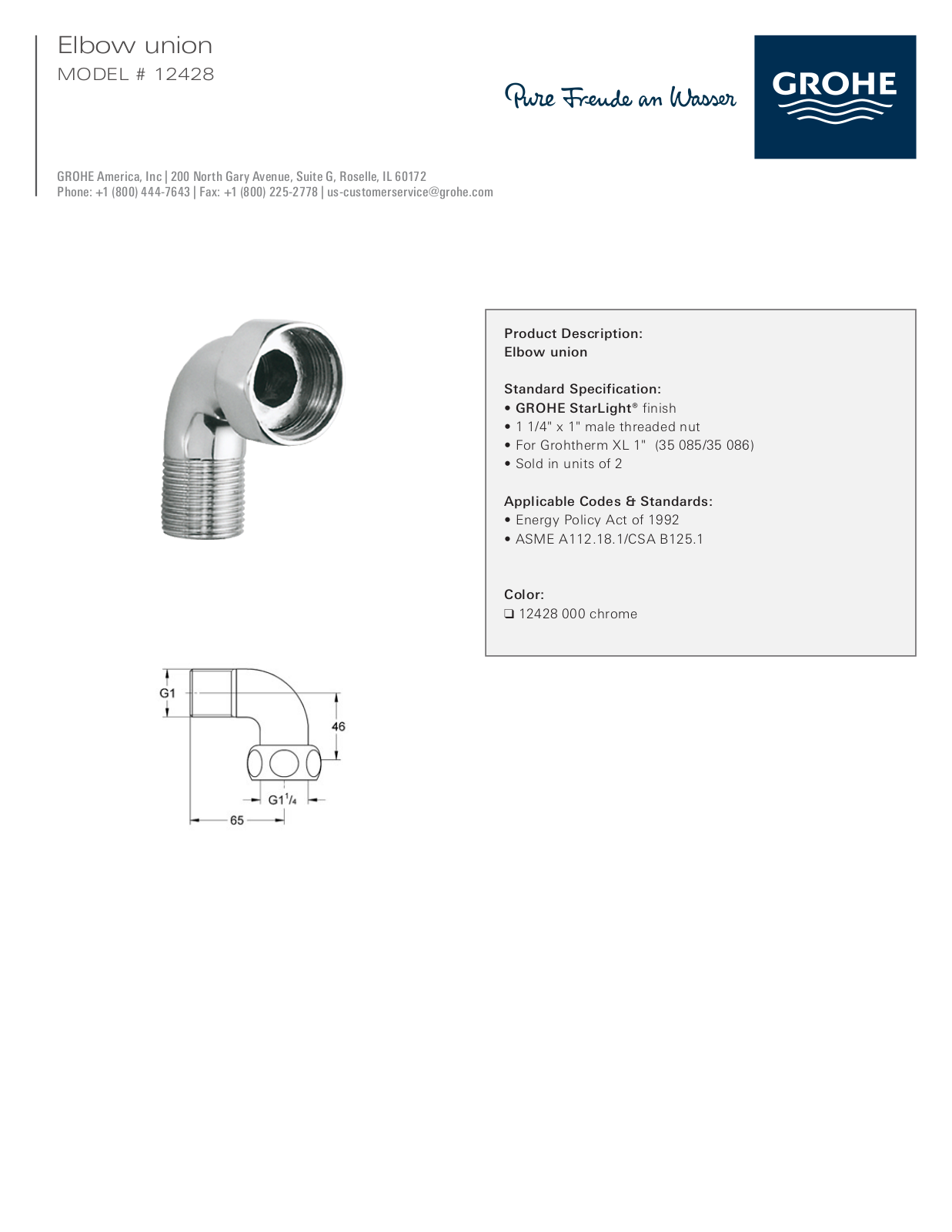 GROHE GRH4942 specifications - ManualMachine.com