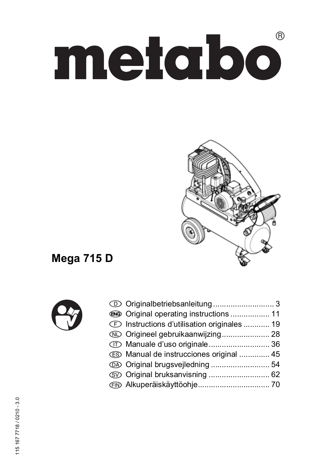 Metabo Mega 715 D User guide - ManualMachine.com