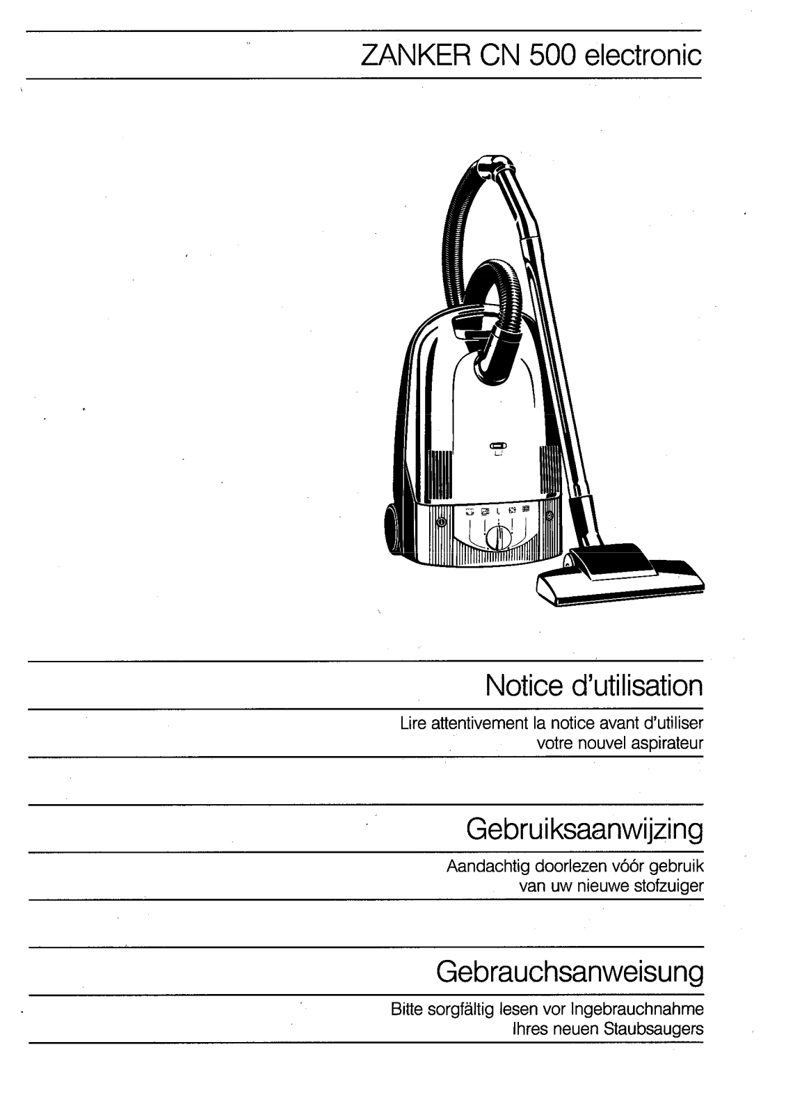 Zanker CN 500 Operating Manual