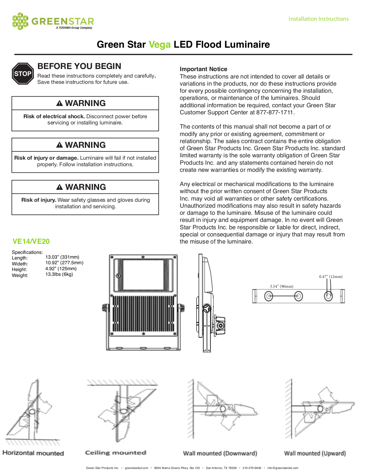 GreenStar Vega User Manual - ManualMachine.com