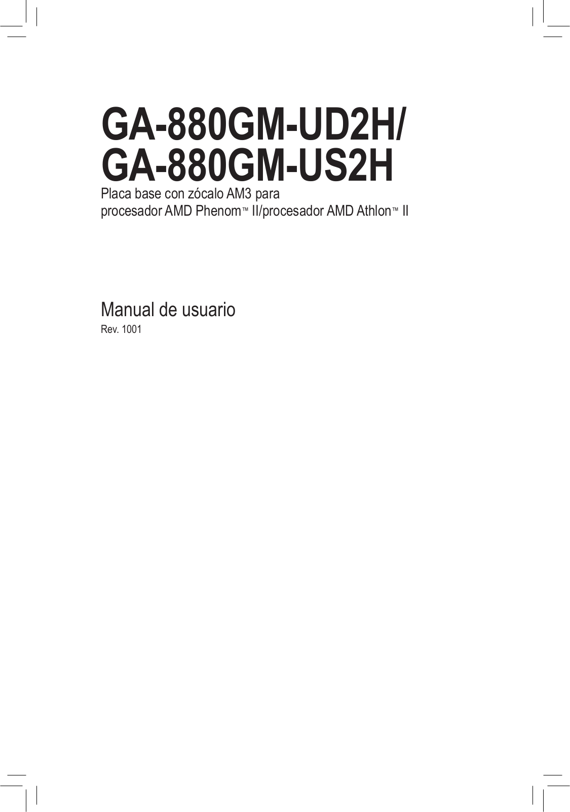 Gigabyte GA-880GM-UD2H User Manual