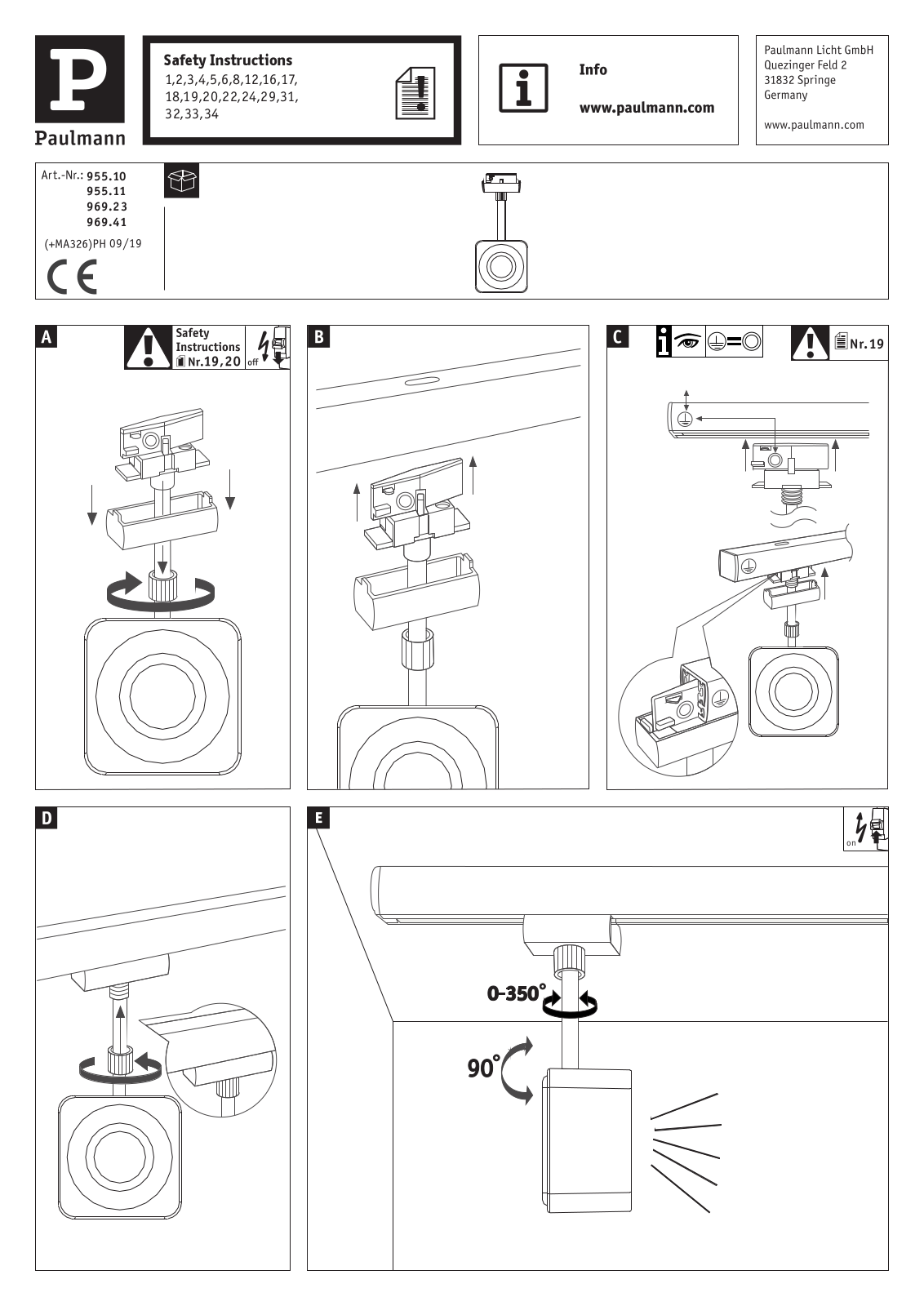 Paulmann 969.41 operation manual - ManualMachine.com