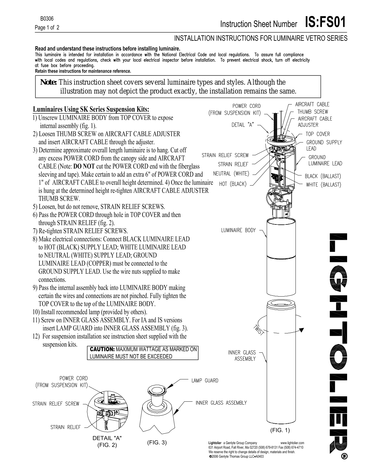 Lightolier IS-FS01 User Manual