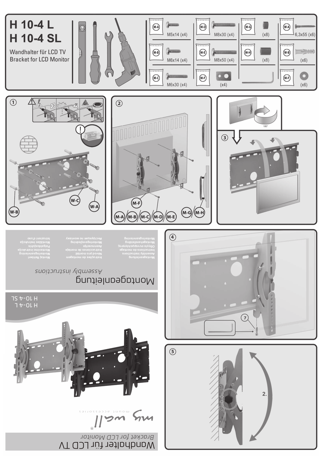 MYWALL H104SL Instructions