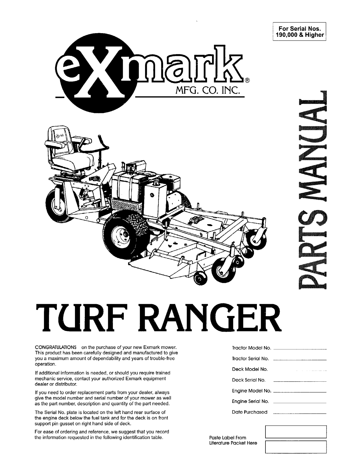 Exmark Lazer ZXP User Manual