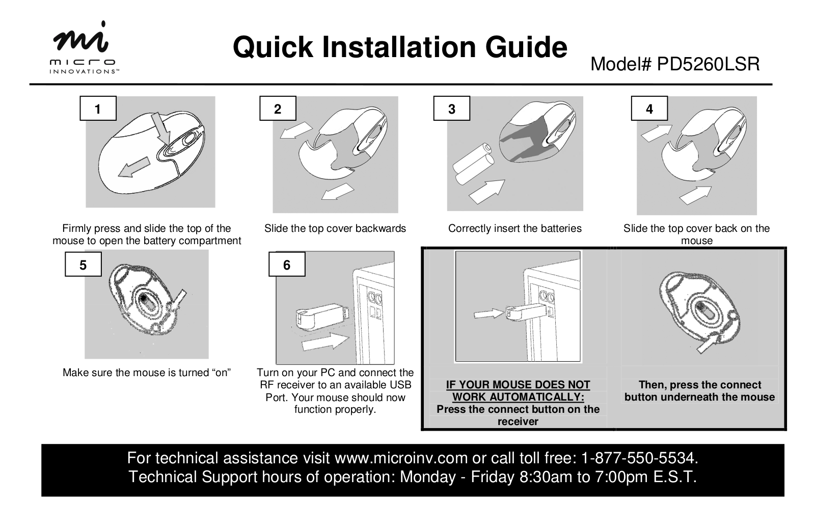 Micro Innovations PD5260LSR User Manual