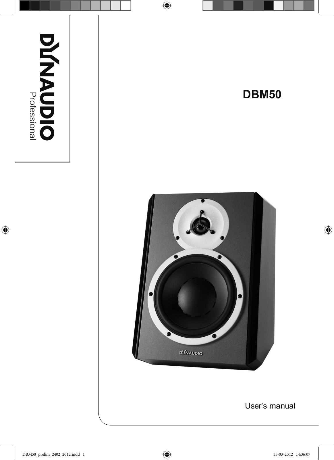 Dynaudio DBM50 User Manual