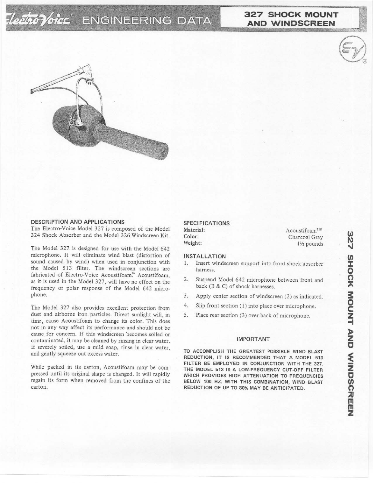 Electro-voice 327 User Manual