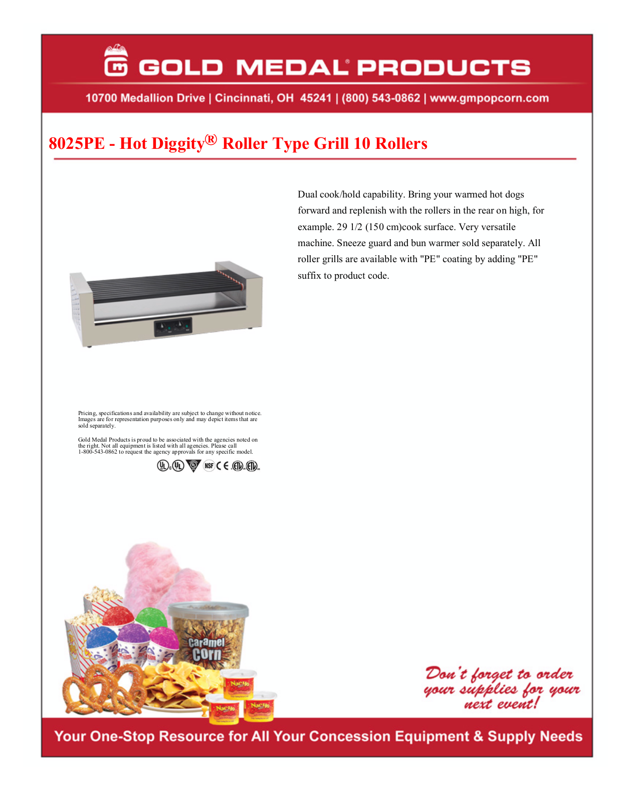 Gold Medal 8025PE User Manual - ManualMachine.com