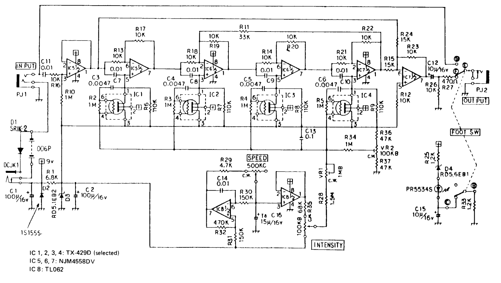 Korg phs1 schematic