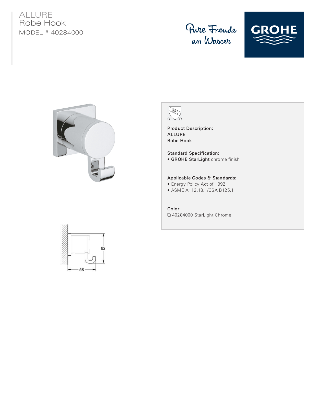 GROHE GRH3353 Specifications - ManualMachine.com