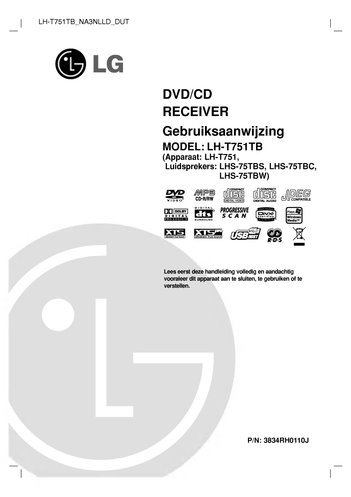 LG LH-T751TB Instruction manual