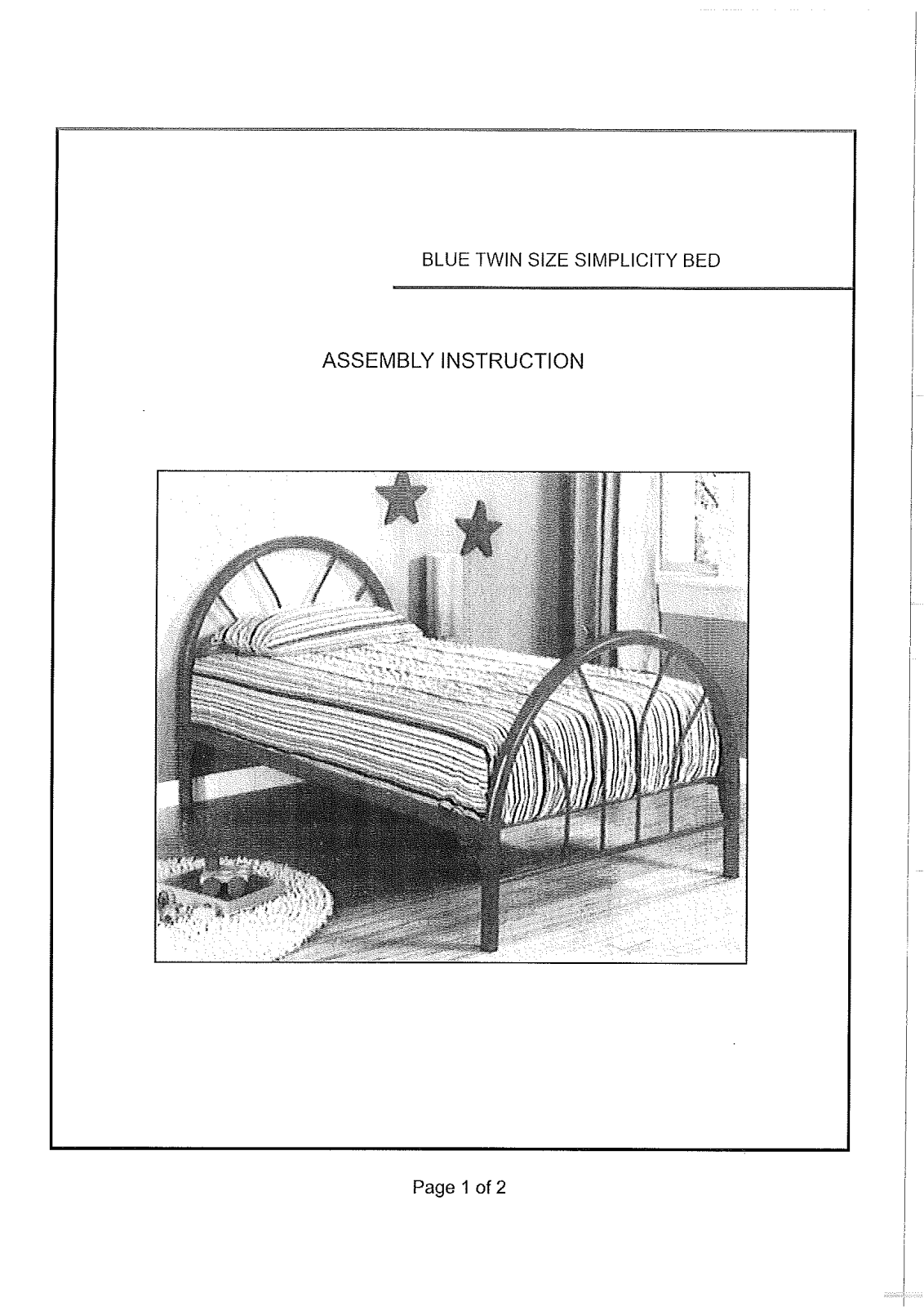 Wildon Home CST2810 Assembly Instruction