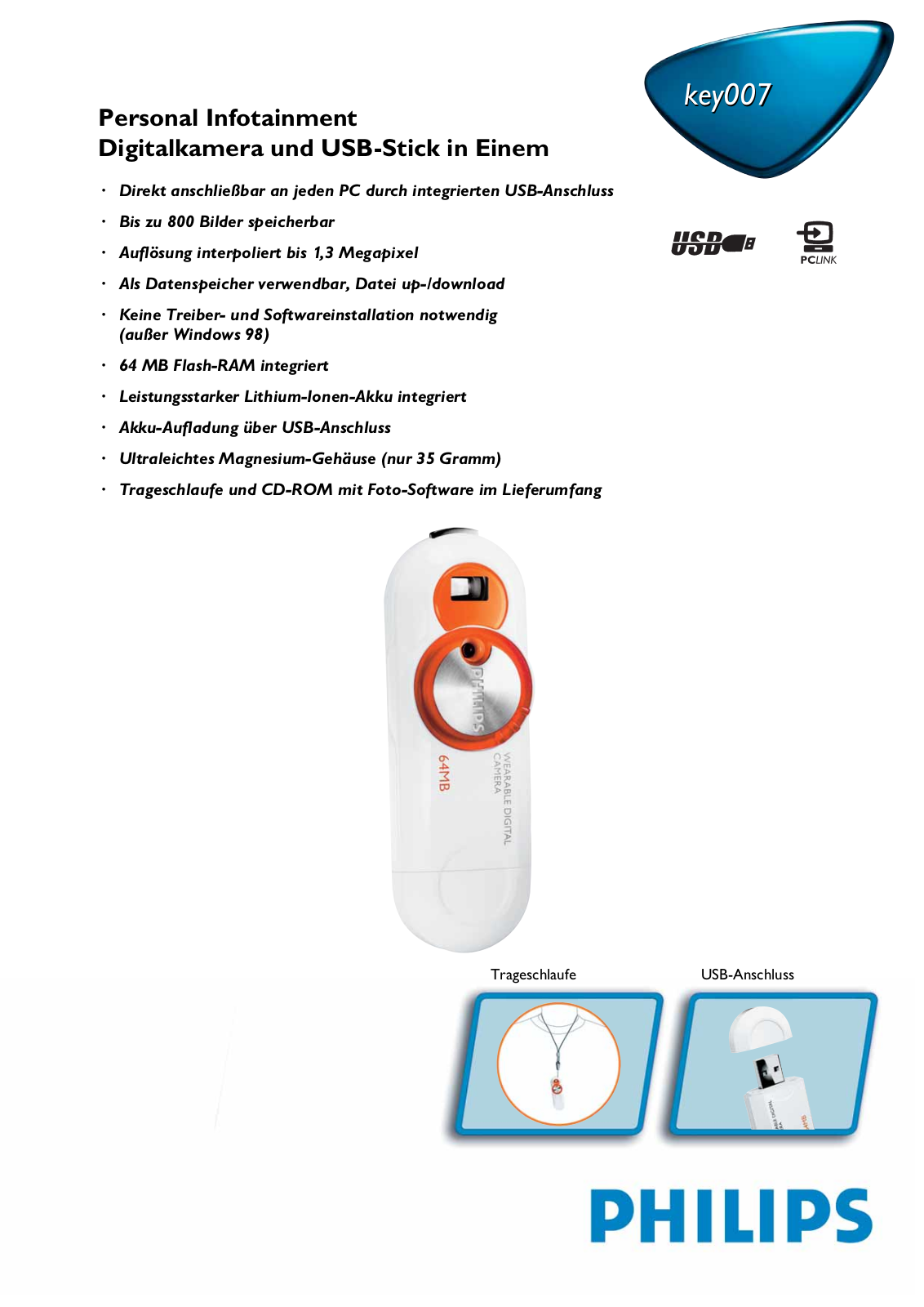 Philips KEY007 User Manual