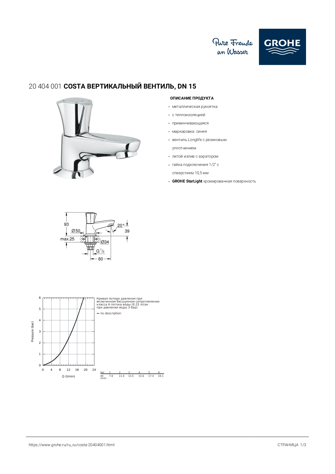 Grohe 20404001 User guide