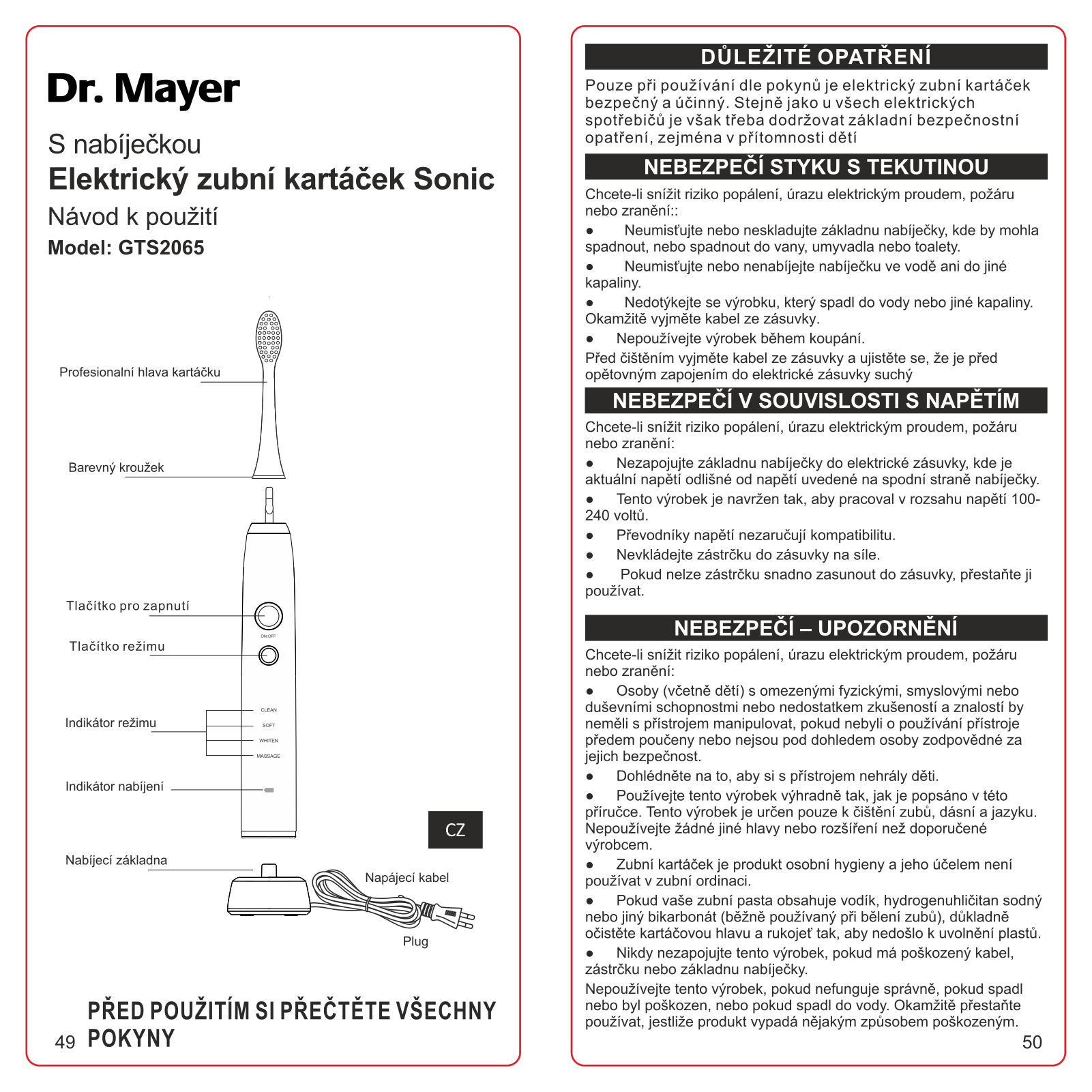 Dr. Mayer GTS2065 User Manual - ManualMachine.com