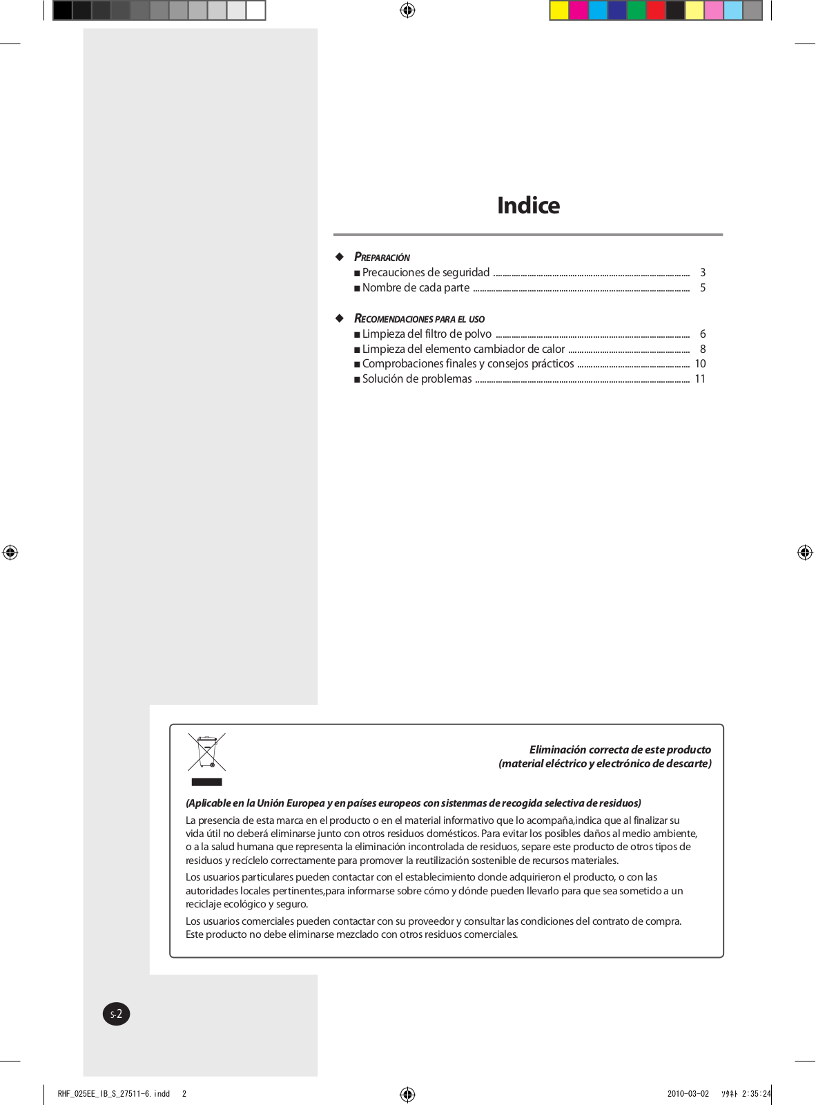 Samsung RHF035EE, RHF080EE, RHF100EE, RHF025EE, RHF050EE User Manual