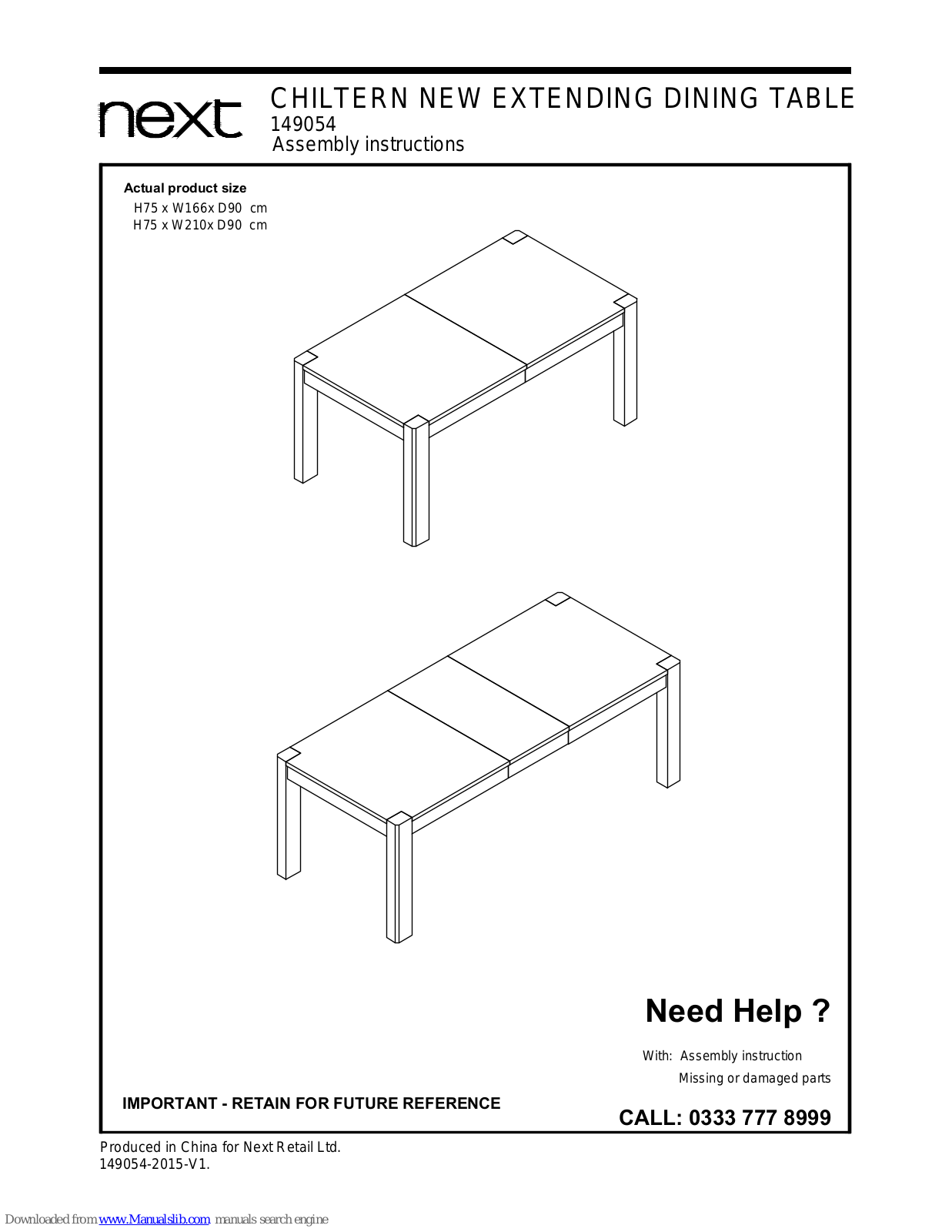 Next CHILTERN NEW Assembly  Manual - ManualMachine.com