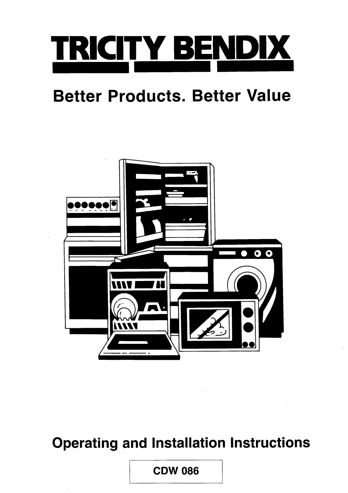 tricity bendix CDW086W User Manual