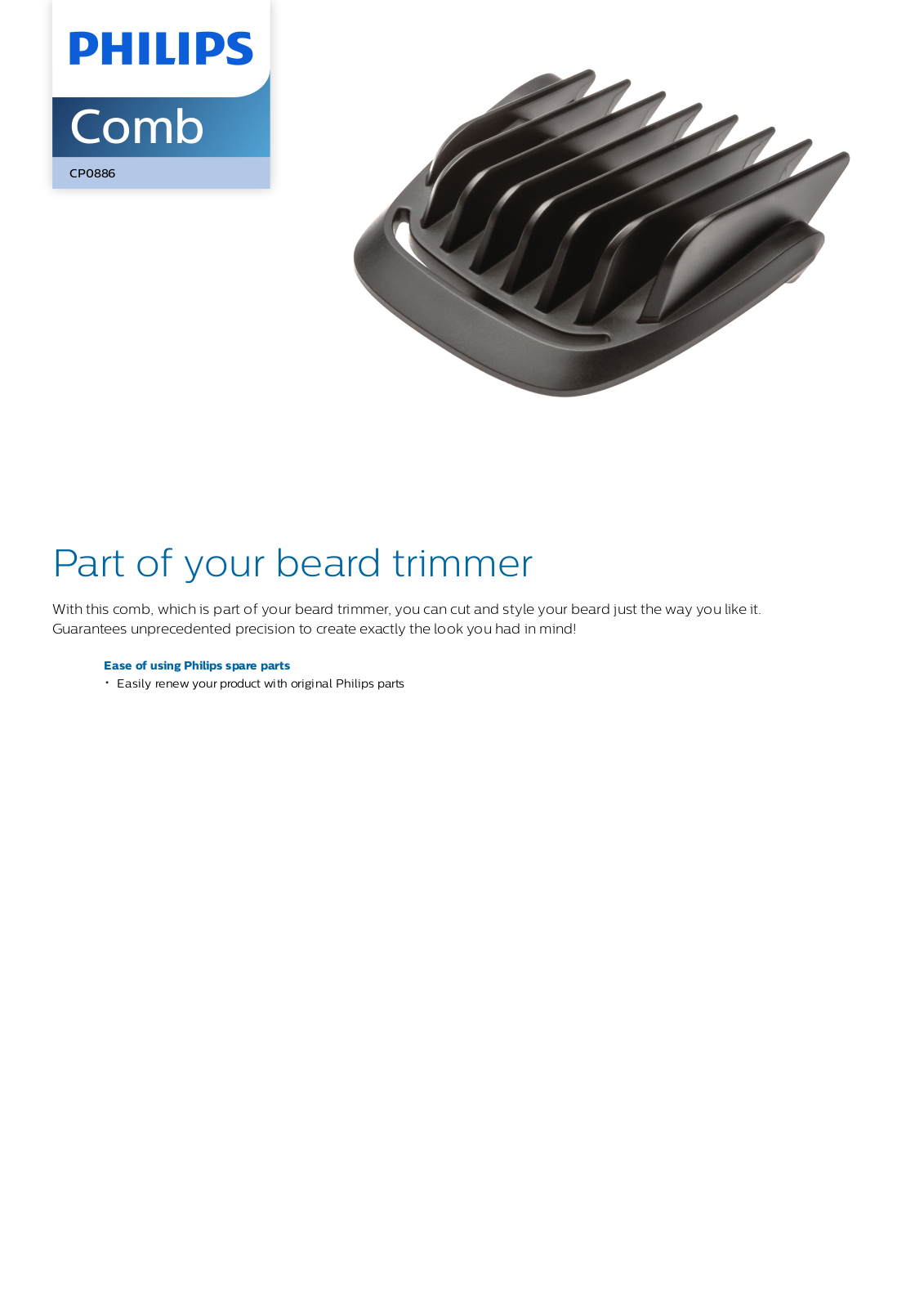 Philips CP0886/01 leaflet - ManualMachine.com