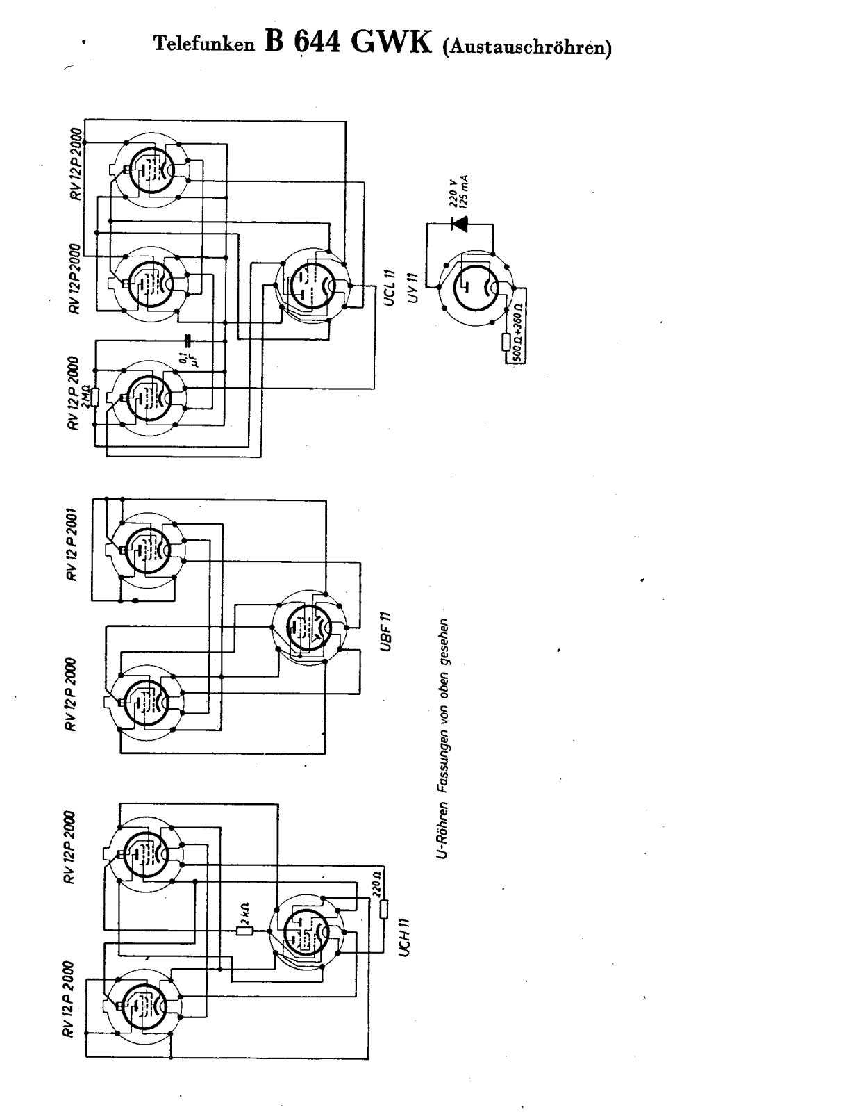 Telefunken B 644 GWK Service manual