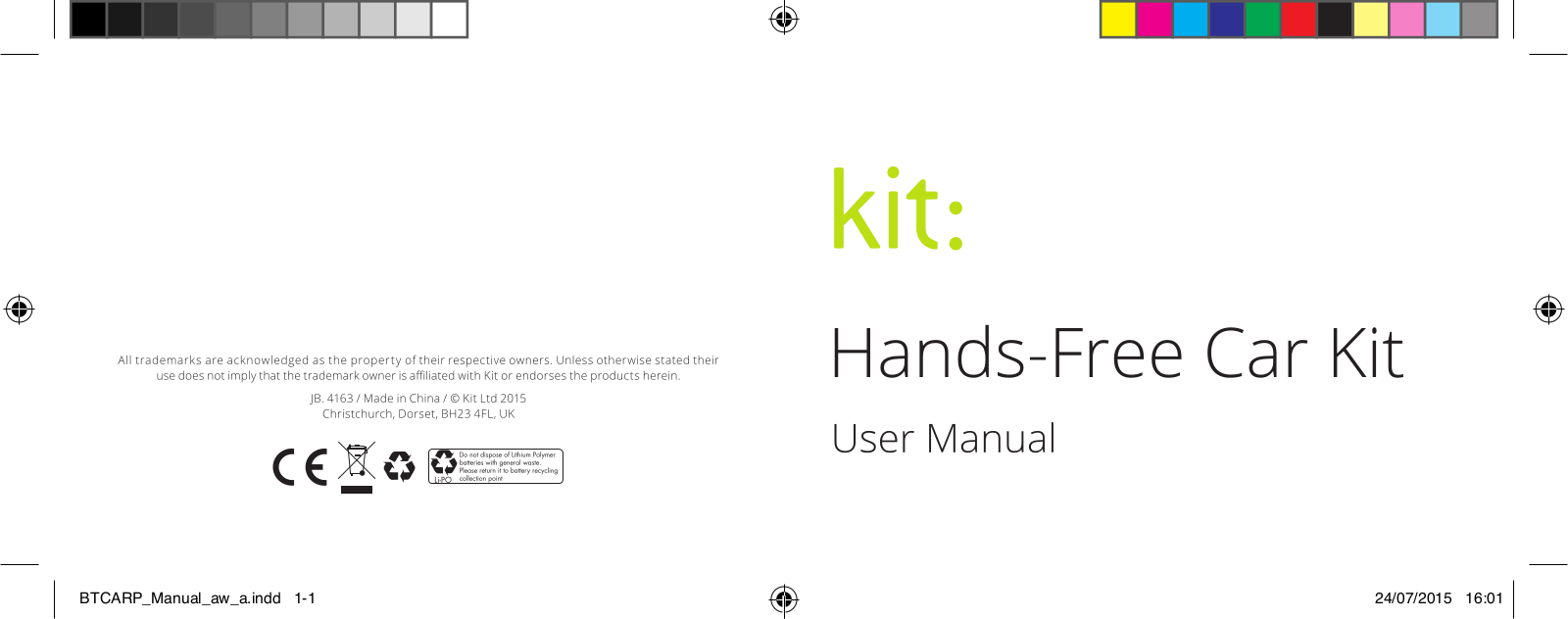 Kit Btcarp User Manual