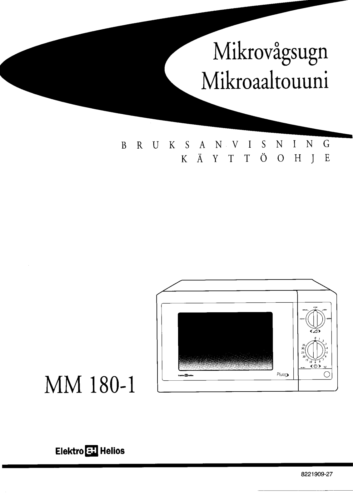 Elektro helios MM180-1 User Manual