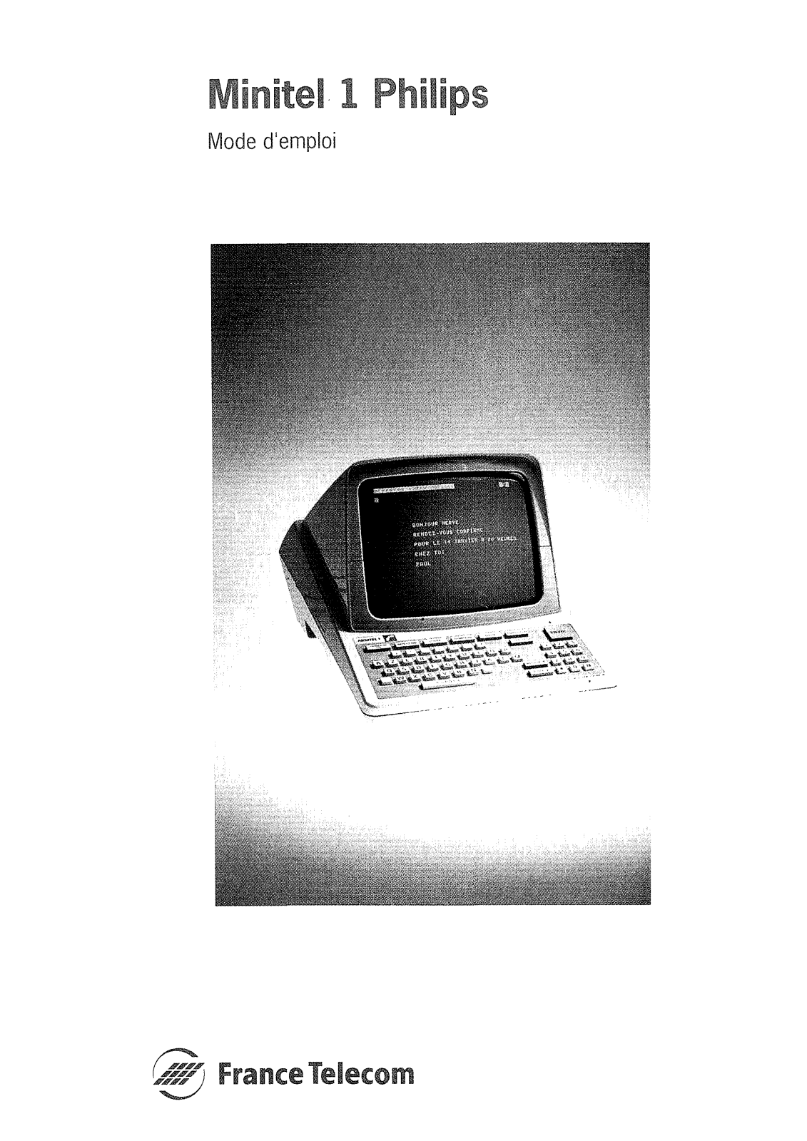 PHILIPS MINITEL 1 User Manual