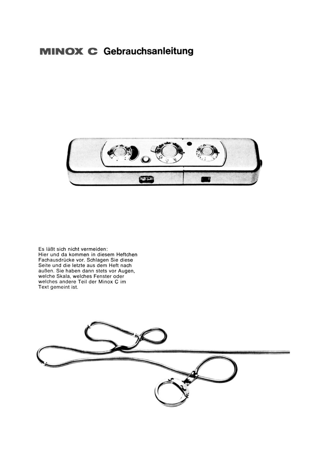 MINOX Minox C User Manual