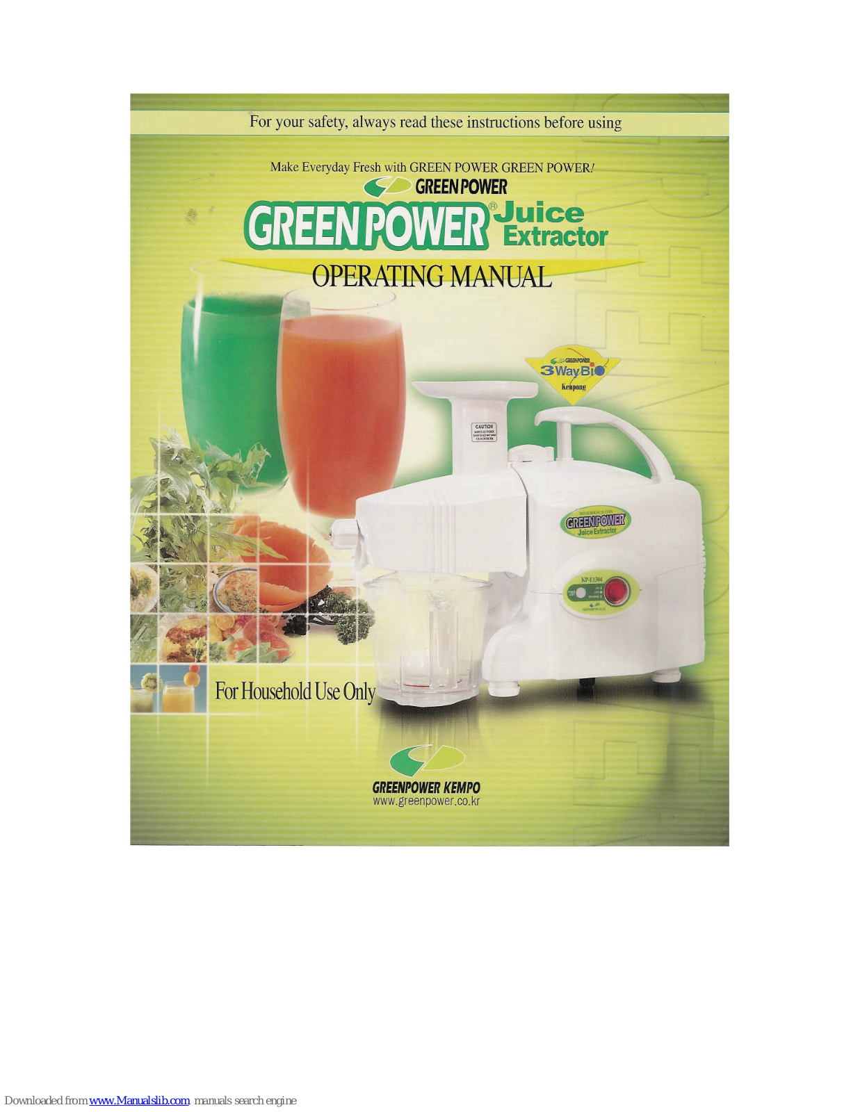 Green Power KP-E1304 Operating Manual