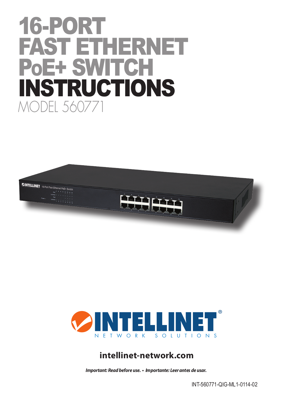 INTELLINET NETWORK 560771 User Manual