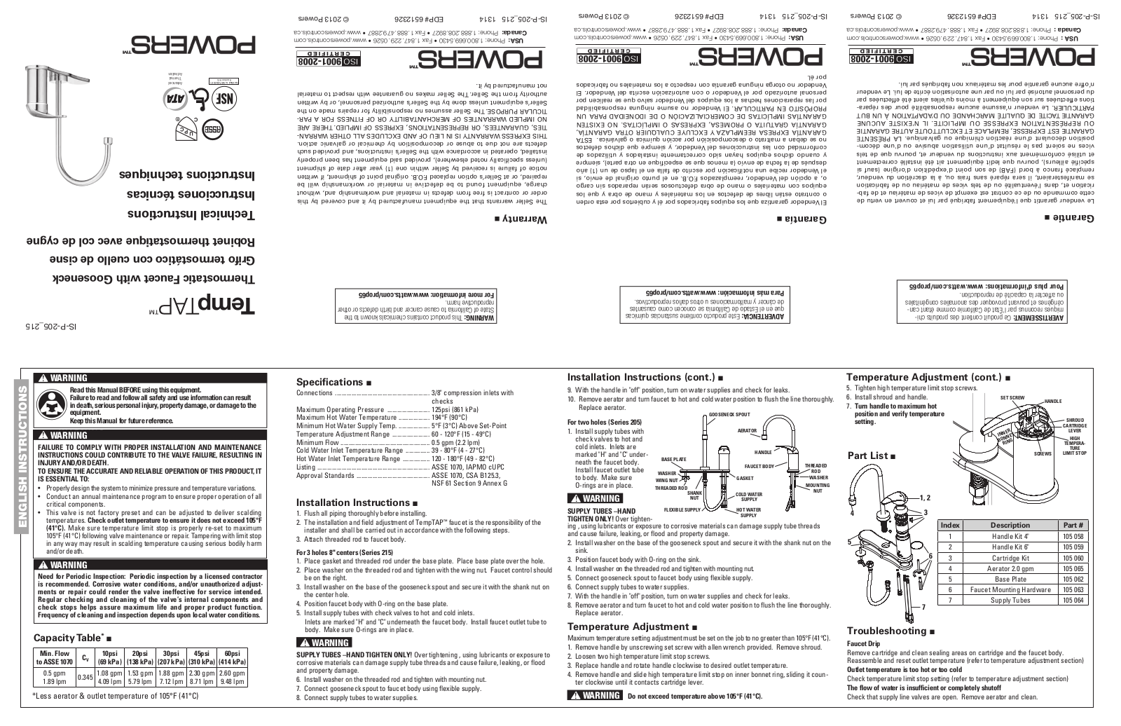 Powers 215 User Manual