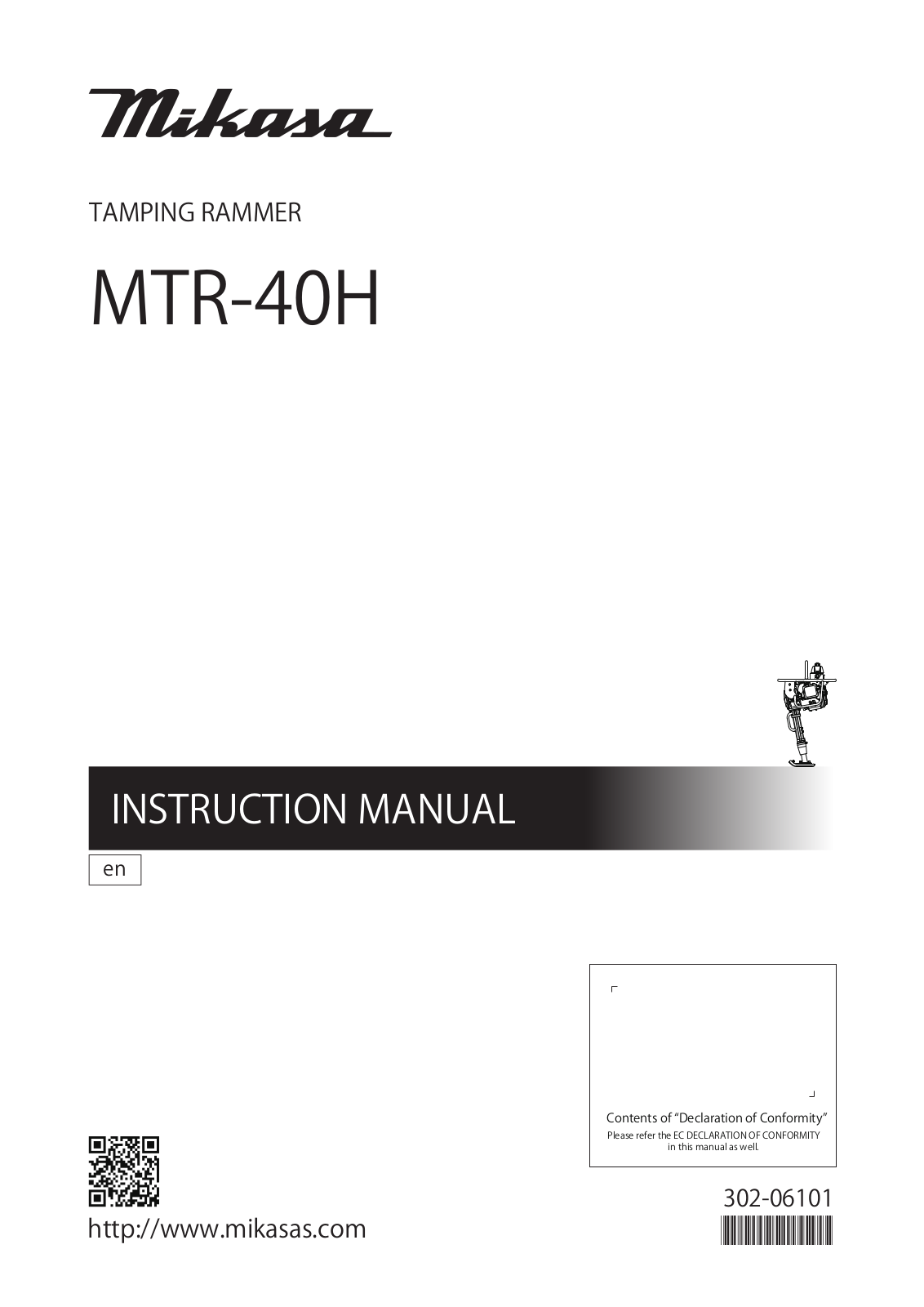 Mikasa MTR-40H Instruction Manual