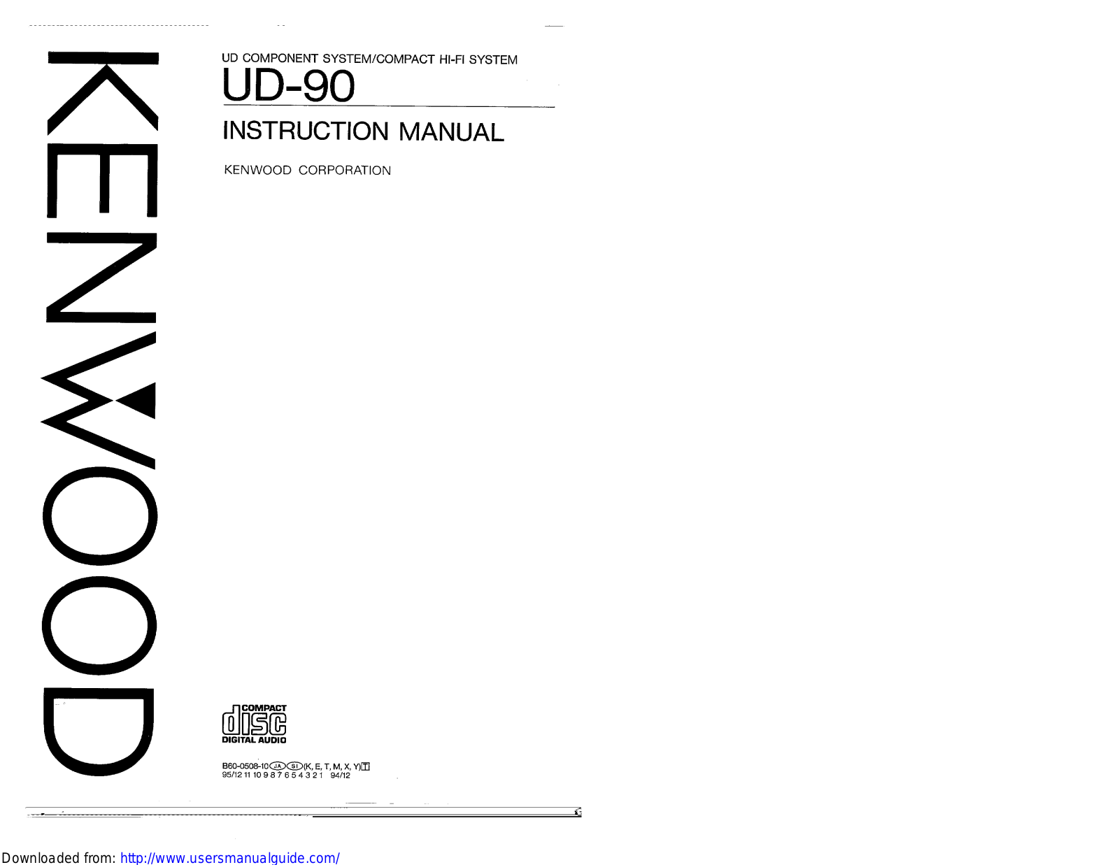 KENWOOD X-722, LS-722, GE-722, DP-722, A-722L User Manual