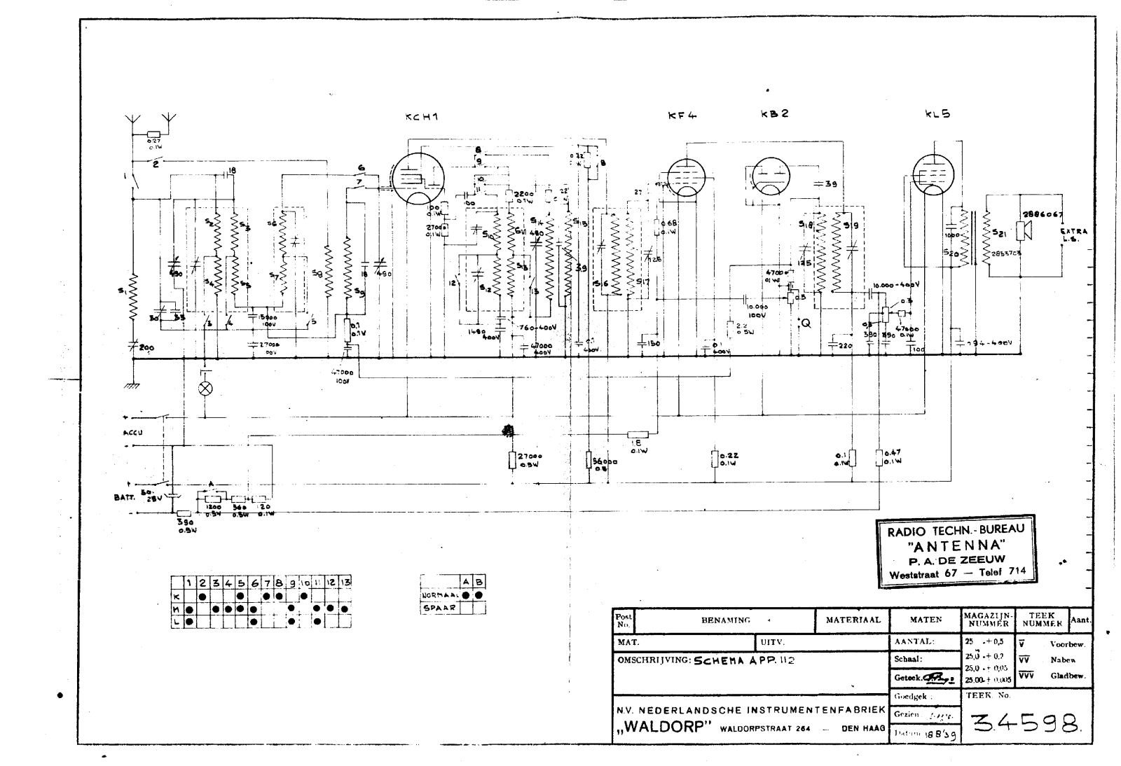 Waldorp 112 schematic