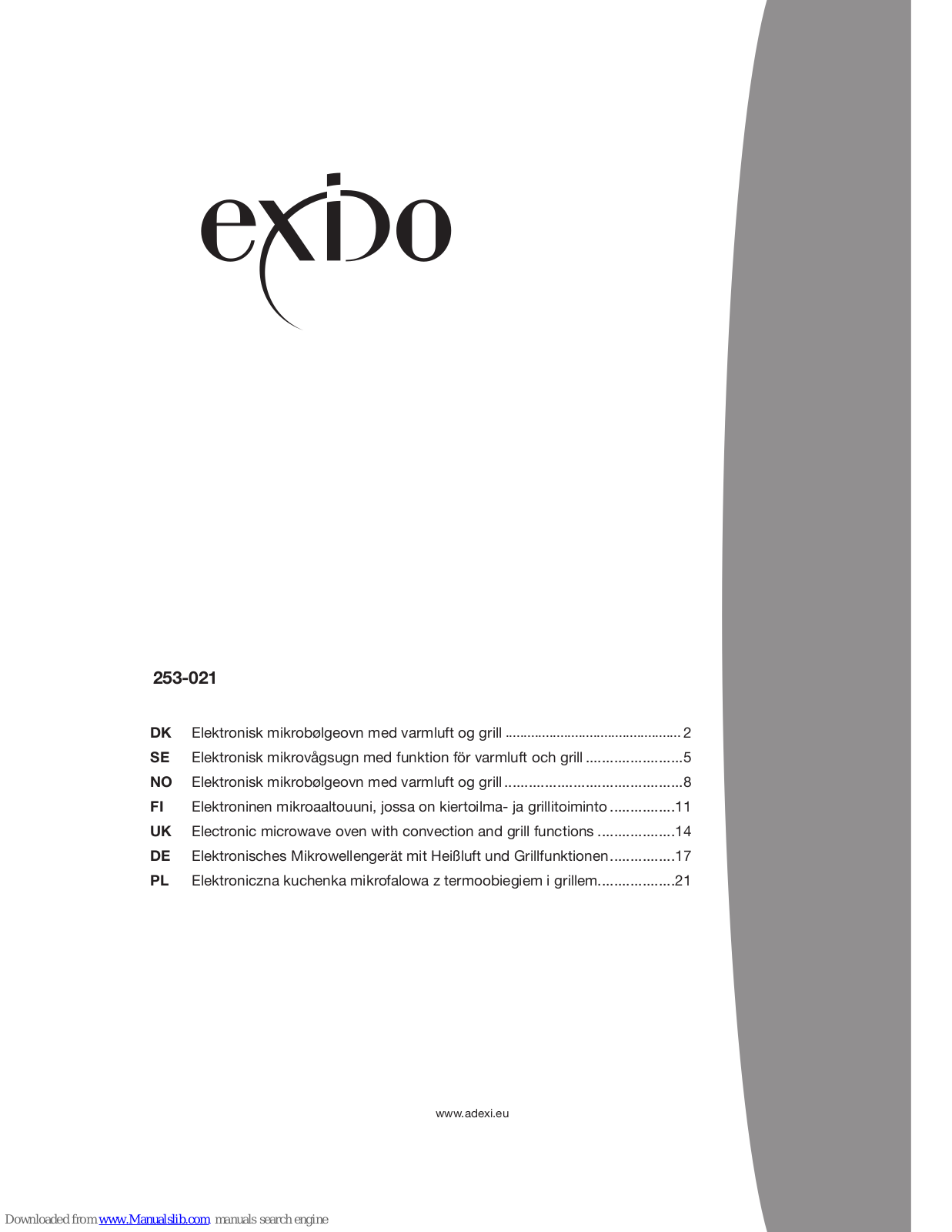 Exido 253-021 User Manual - ManualMachine.com