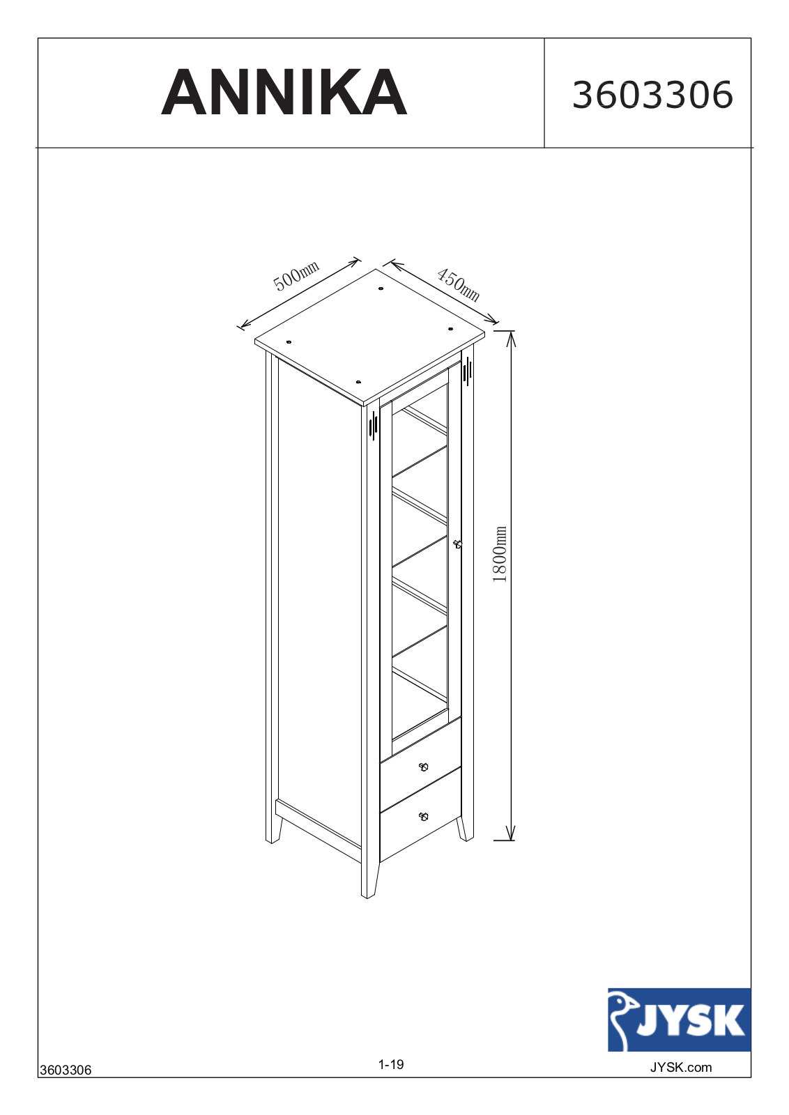 JYSK Annika User Manual