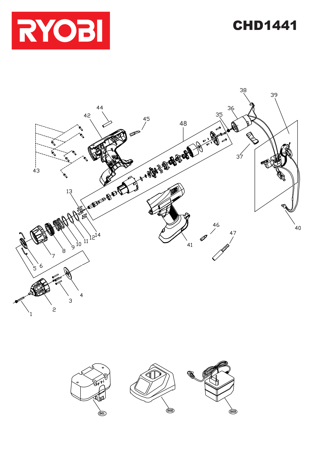 Ryobi CHD1441 User Manual