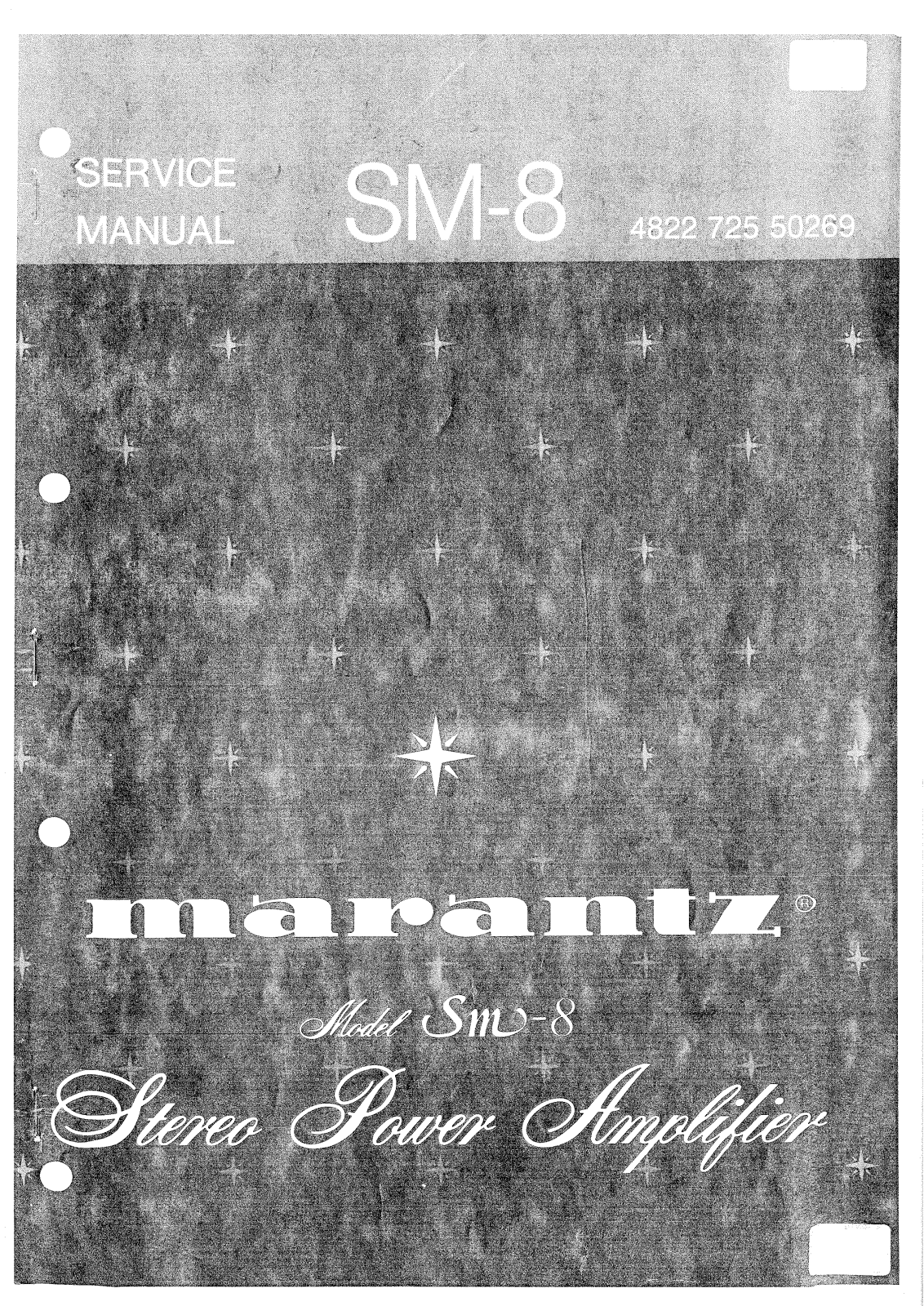 Marantz SM-8 Service Manual