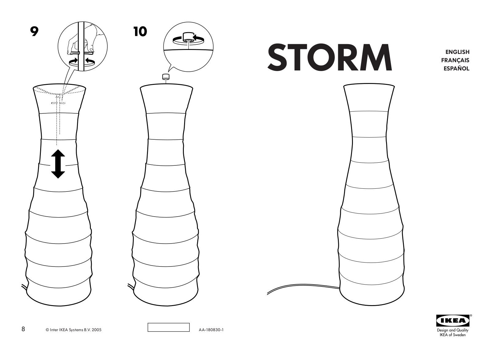 IKEA STORM TABLE LAMP 28