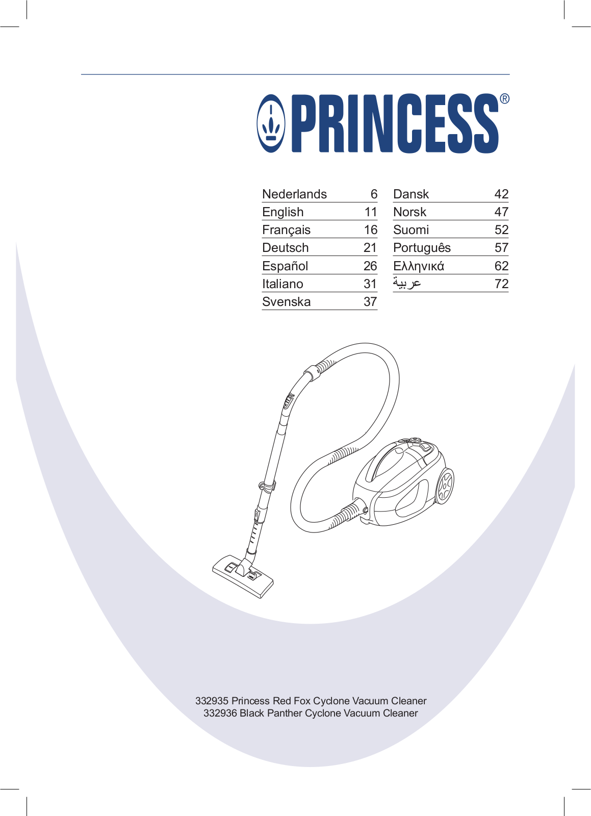 Princess 332936 Black Panther Cyclone User Manual