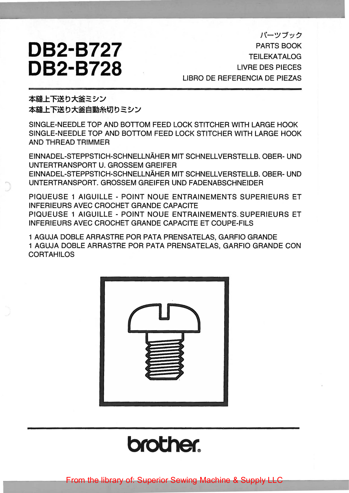 Brother DB2-B727, DB2-B728 User Manual - ManualMachine.com